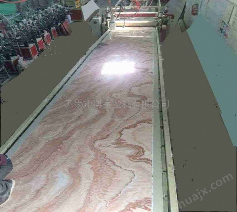 博宇制造PVC新型石塑地板生产线技术